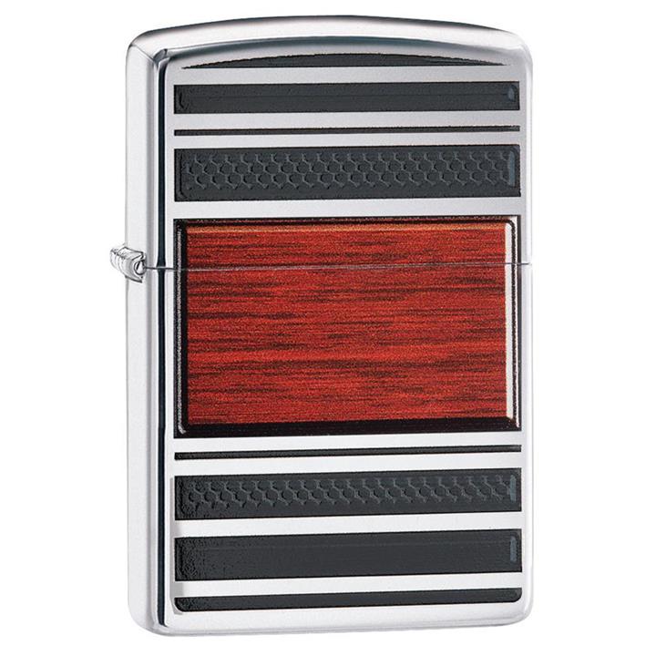 فندک زیپو مدل STEEL & WOOD کد 28686